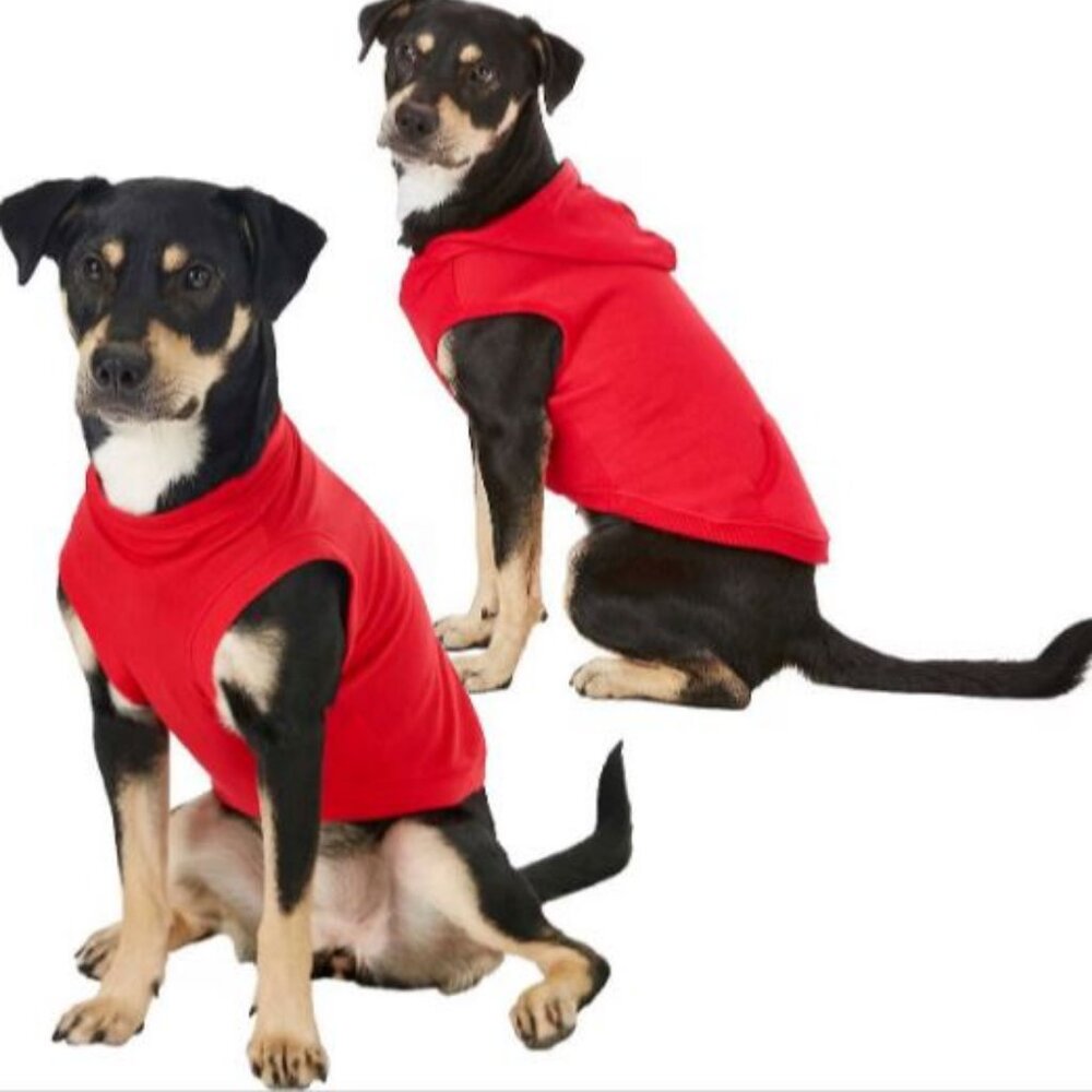 Frisco Basic Red Dog Hoodie